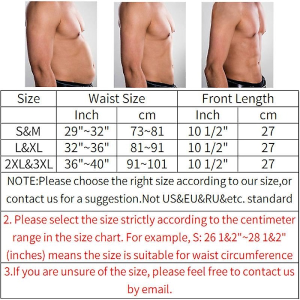 Magreducerare för män Bastu Body Shaper Trainer Korsett S-M