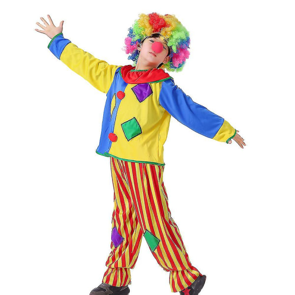 Halloween Cosplay Barn Clown Kläder Cosplay Clown Kläder Circus M