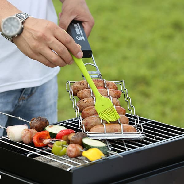 Grillkorg Metal Mesh Grill Korvställ Nät picknickkamera