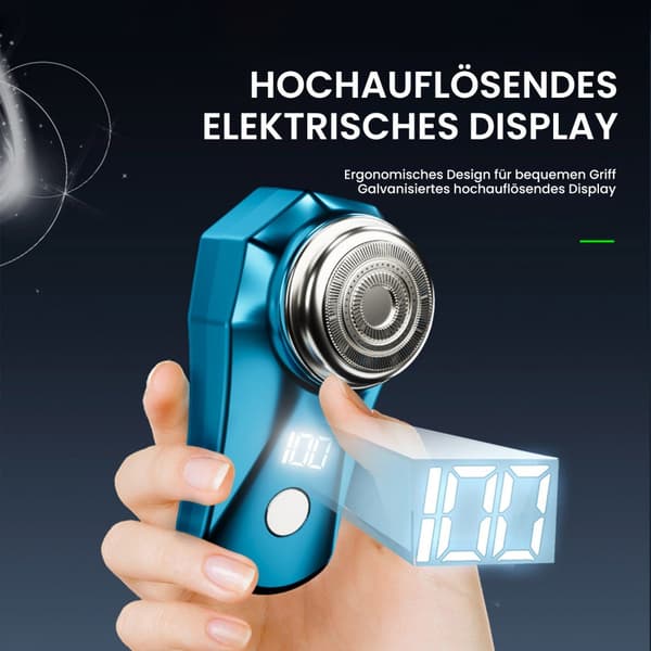 #(Sølv) Elektrisk barbermaskin USB Mini Barbermaskin for menn#