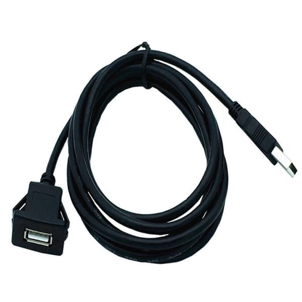 USB-forlengelseskabel Bil Motorsykkel Dashbord Innfelt Panel Lydlinje