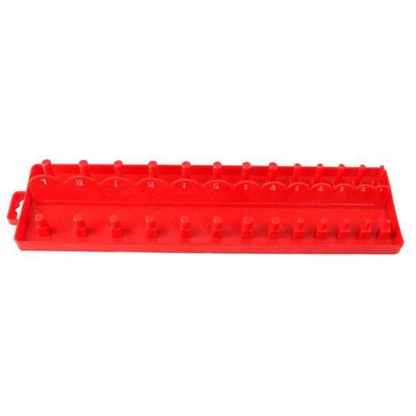 1/2 Socket Organizer Hållare Rack Sleeve Förvaringsfäste Verktygslåda Red Imperial M 1Set