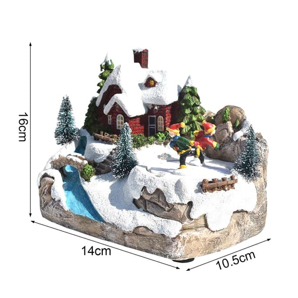 LED Christmas Village, Julscenhus med LED-ljus