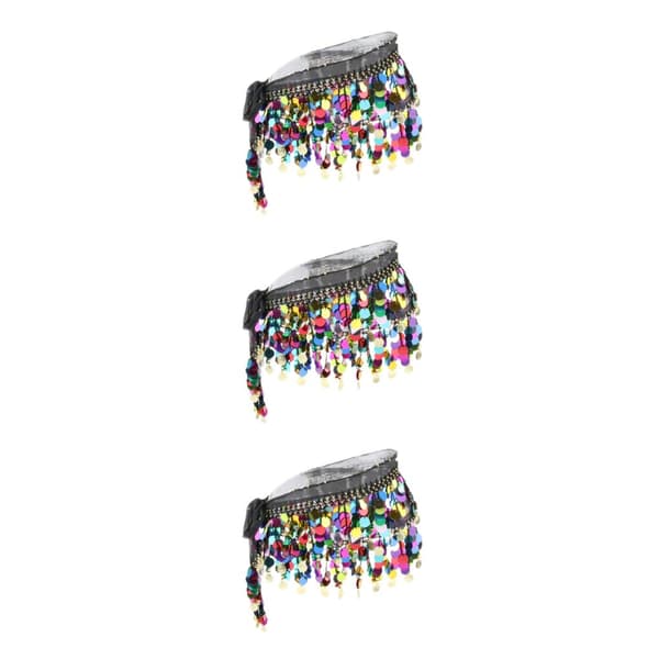 1/2/3 Dampaljetter Perler Mavedanseskørt Hoftetørklæde 3Set