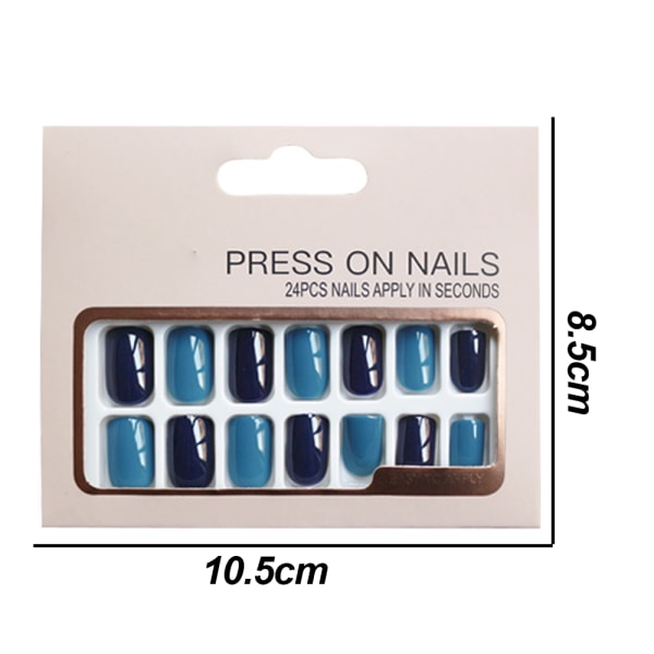 24st lösnaglar falska naglar nageltips kit cover för style 2