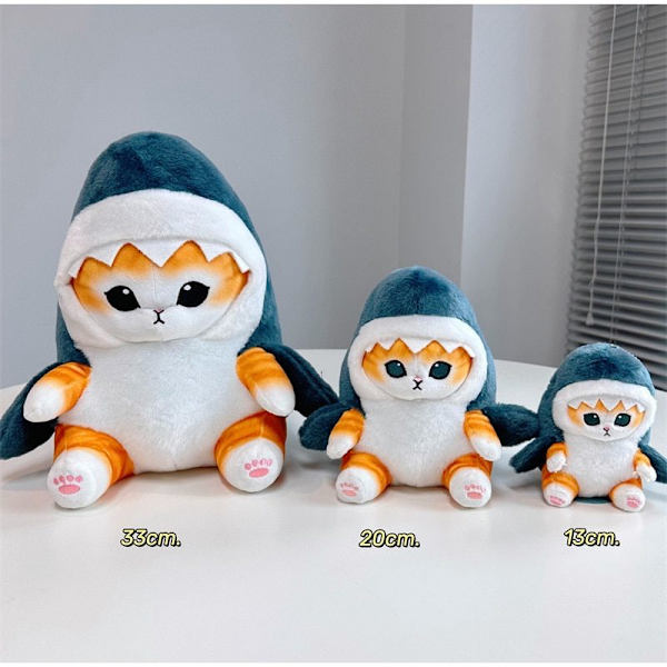 Shark Cat hänge plysch leksak docka barn leksak hänge docka present 12-32cm 3 piece set