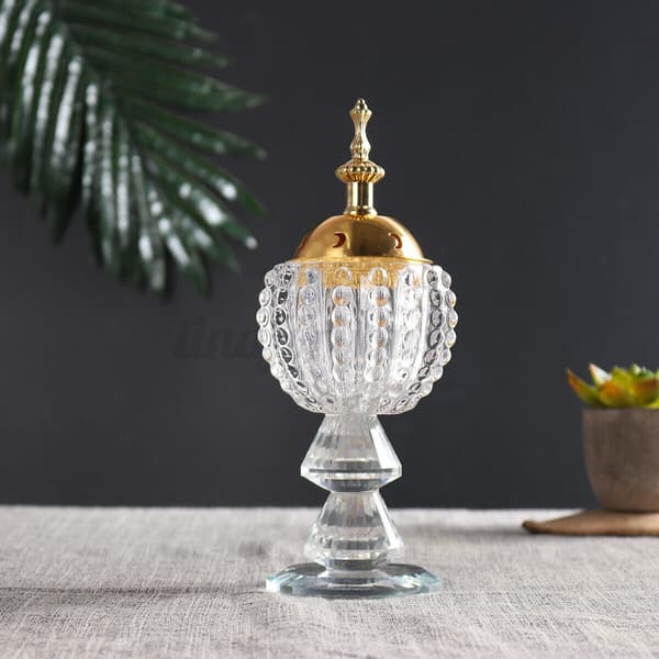 Arabisk Ramadan rökelsebrännare Bakhoor Metal Eid Mabkhara 1Pcs