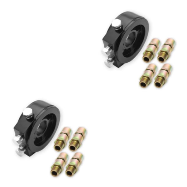 1/2/3 Universaali öljynsuodatin helppoon asennukseen ja korkeaan black 8*8*2.8cm 2PCS