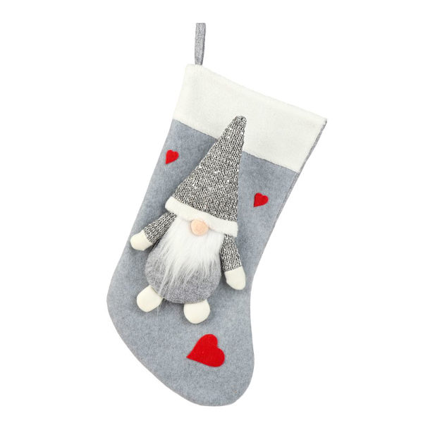Julestrømper Santa Claus GRÅ