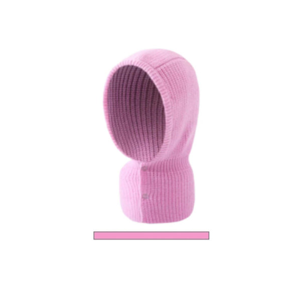 Kvinner Menn Strikkede Luer Varme Sør-Korea Dongdaemun Personlig Varm Holde Wo Trendy Kaldt Skjerf Pullover Unisex Peach pollen