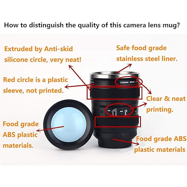 Kaffemugg Original magic mugg isolerad mugg Kamera rolig mugg,