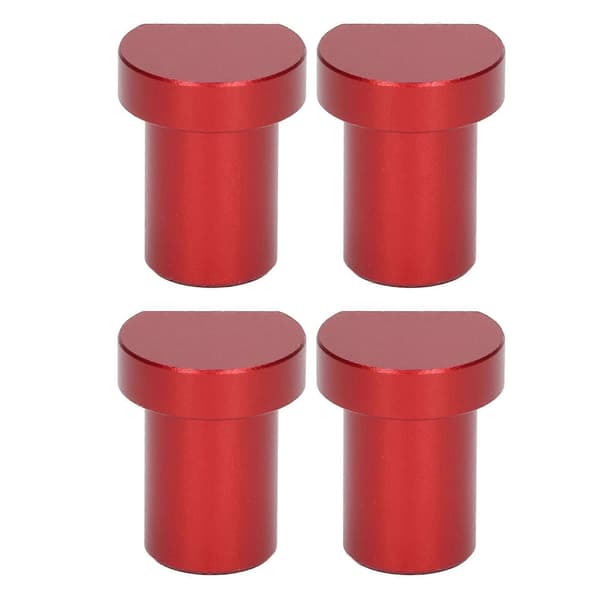 4 STK Trebearbeiding Skrivebord Begrensningsblokker Multifunksjonelle Benkstopper 20 mm Diameter Rød