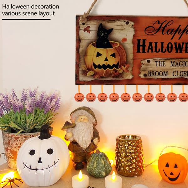 5kpl 10kpl Halloween Kurpitsa Kellot Puun Koristeet Riippuvat 10PCS