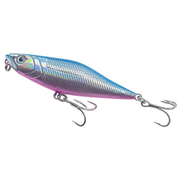 7,4 cm 6,5 g Bionics bete Flytande vattenpenna Vågklättrande propeller Traktor Fiskebete Fisketillbehör blue back