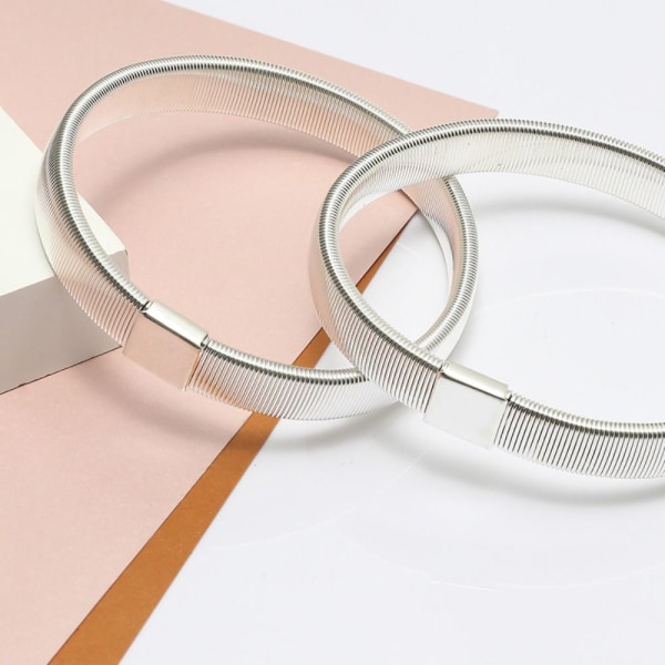 2 stk. metalarmbånd Skjorteærmeholdere GULD 2 STK 2 STK Gold 2pcs-2pcs