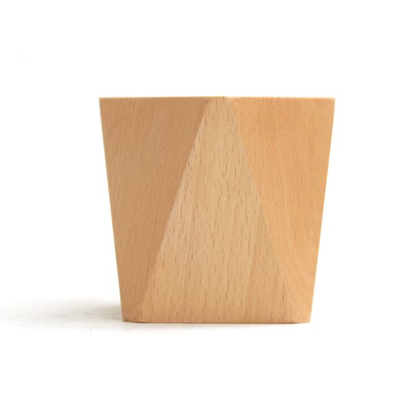 Blyantbeholder i bøk, rombeformet, geometrisk, til kontoret