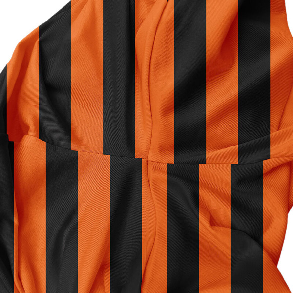 Raitahousut lapsille Halloween-pitkät housut Orange Black Stripe 110cm