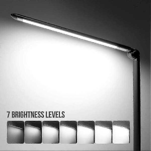 LED-bordlampe. Dimbar dagslyslampe. Berøringskontroll skrivebordslampe