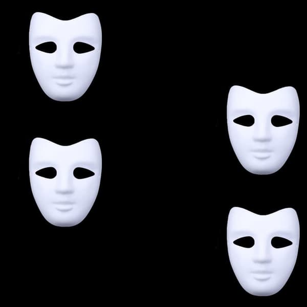 Hvit maske brukes til maling og dekorasjon - Halloween