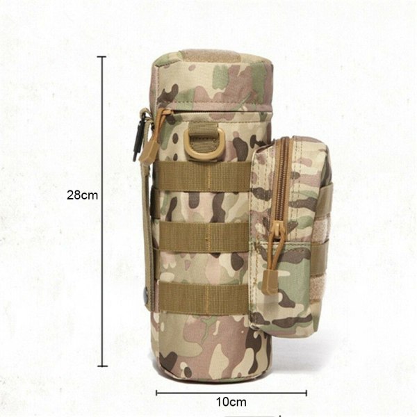 Tactical Molle Vattenflaskhållare påse Justerbar KettleBag