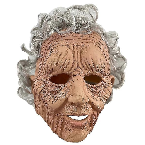 Mardi Gras Mask semester rolig mask Supersoft Old Man Vuxenmask