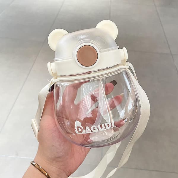 Kawaii Bear Halm Vattenflaska