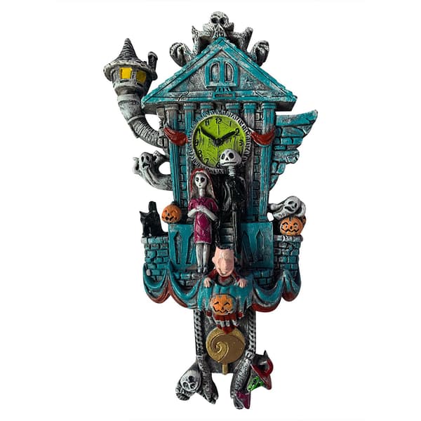 Halloween Ghost Festival Skeleton Clock Pendel Trädgårdsdekor