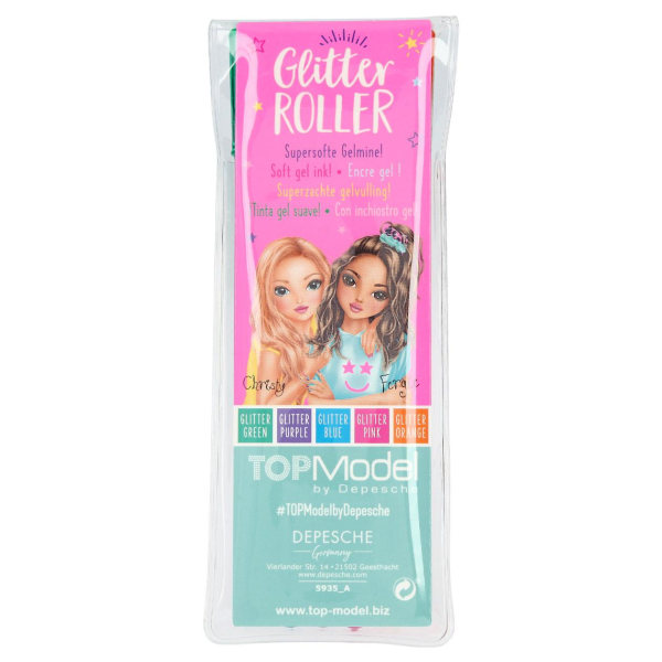 TOPModel Glitter Gelpenne 5-pak multicolor