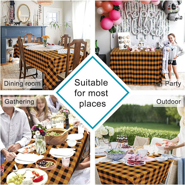 Vattentät Buffalo Check-duk, 2-pack, 35,4 x 59 tum