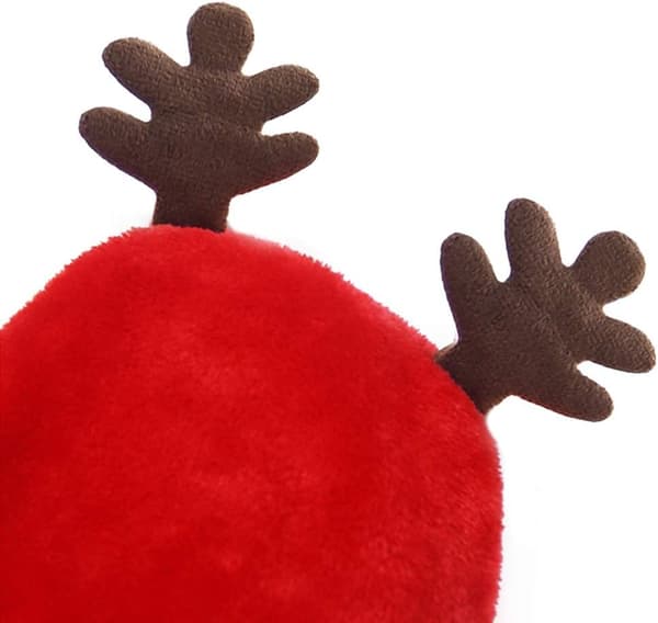 Husdjursjulkostymer Älg Thicken Hoodie Valp Varm jul