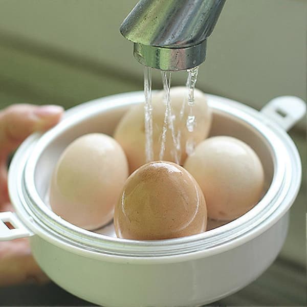 Kyllingformet 4-eggs dampkoker Kjøkken Mikrobølgeovn Tilbehør Kokeverktøy
