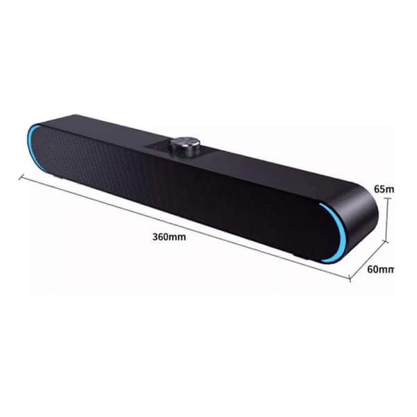 Bluetooth-kompatibel högtalarknopp Volymkontroll Soundbar Subwoofer Stereo Baslåda för TV-dator