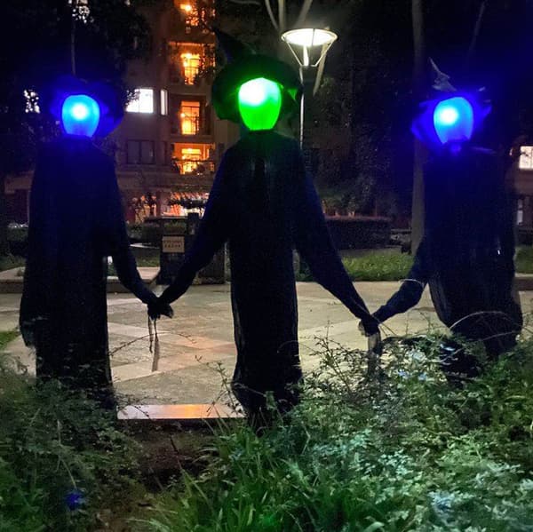 Halloween Hekse Dekorationer Glødende Haunted Prop