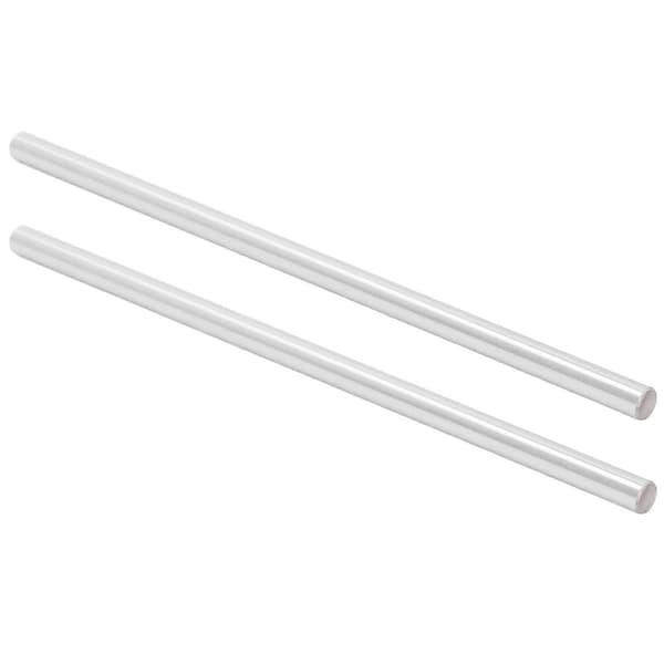 2 STK 8mm Lineær Aksel Høy Nøyaktighet Forkrommet Stål Bevegelsesguide Sylinder for 3D-skriver 400mm / 15.7in