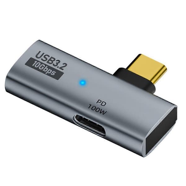 USB-C til USB-A OTG-adapter 100W PD-lading 10 Gbps dataoverføringskonverter for MacBook-kompatibel Huawei Plug Play