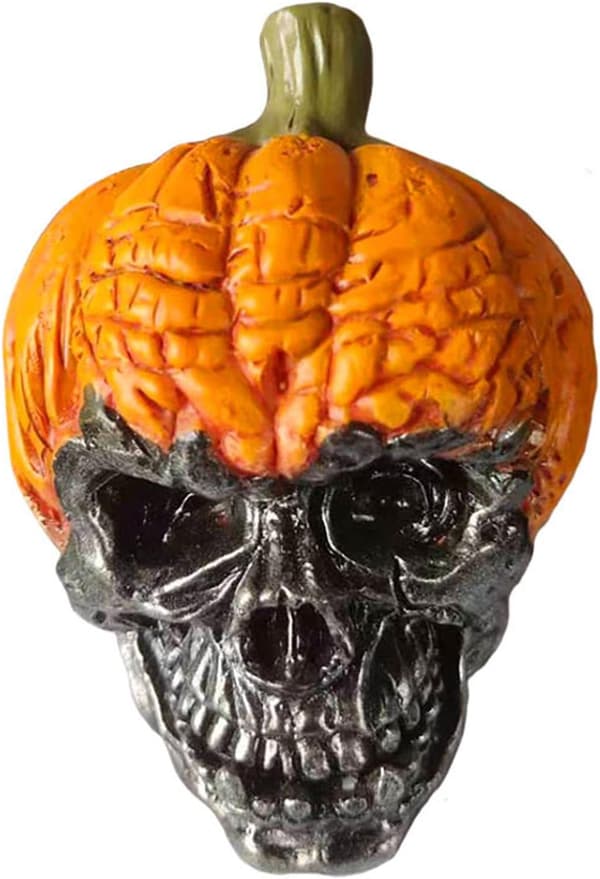 Halloween pumpa skalle huvud utomhus dekorationer