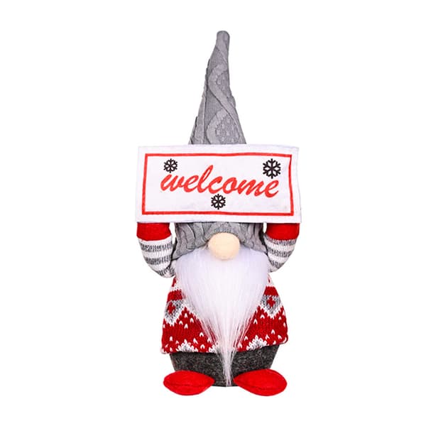 Julbräda plysch ansiktslös docka Gnome dvärg prydnadsdekor 2