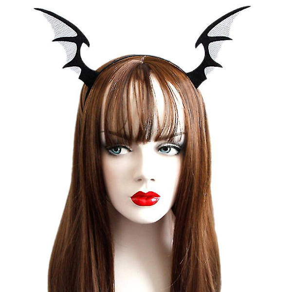 Nye Bat Wings Ører Hårbøjle Halloween Party Pandebånd Hårbånd Hovedbeklædning Cosplay