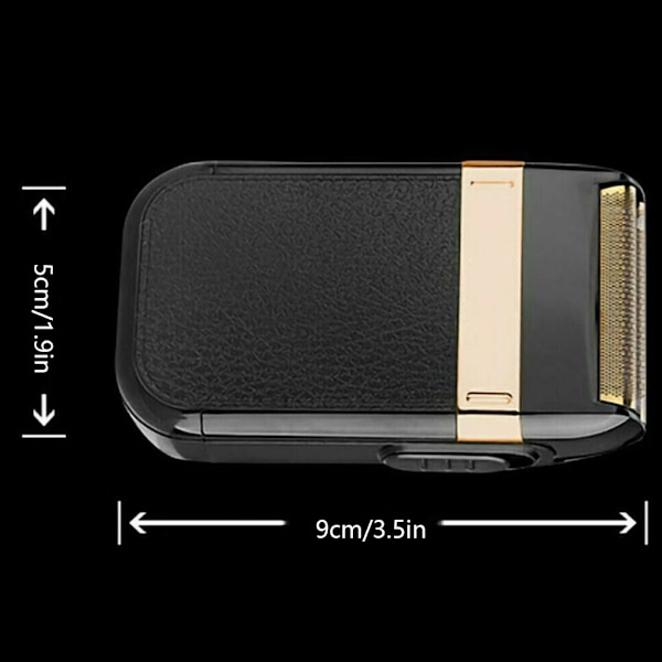 Man elektrisk skäggrakkniv Trimmer USB rakapparat rakverktygsmaskin as the picture
