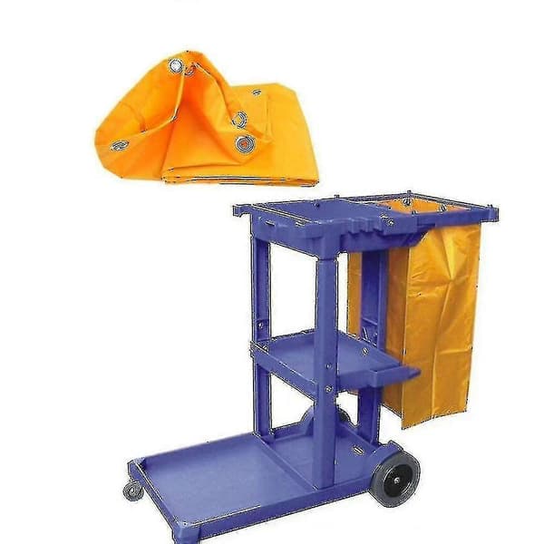 Städvagn Städverktyg Vattentät Vagn Förvaringsväska 40x28x69cm Gul