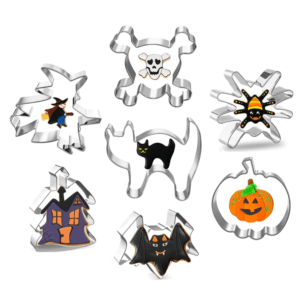 7 stk Halloween former i rustfritt stål for produksjon 5