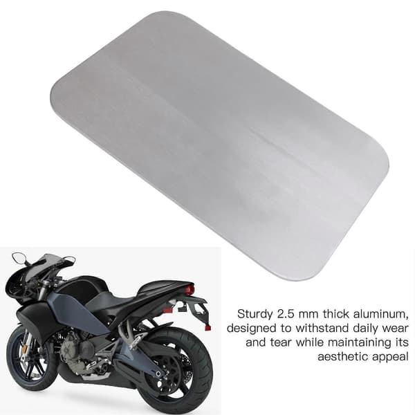 Motorcykel Personlig Nummerplade Aluminium 2,5 mm Tyk Tilpasset Blank Quad Nummerplade til Motorcykel Sølv