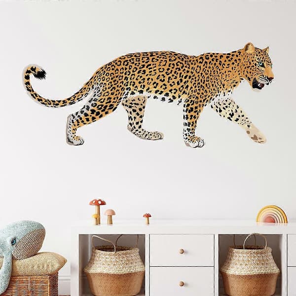 1kpl Jaguar Leopard -seinätarra, seinäkoriste olohuoneeseen