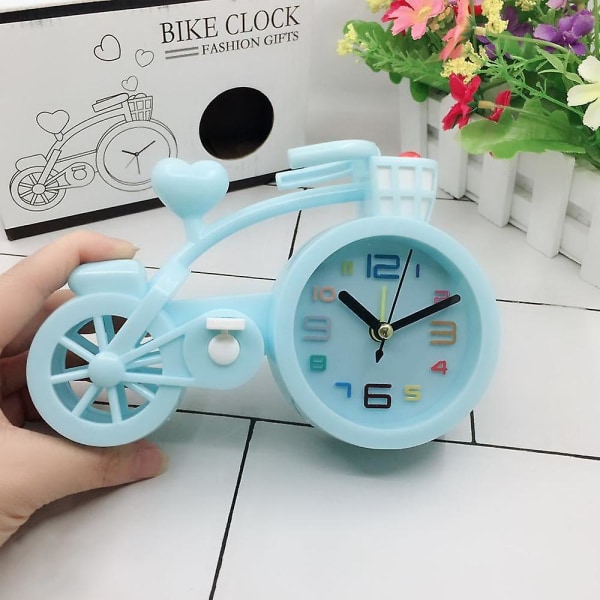 Grön barnväckarklocka Retro Söt väckarklocka Varm yta Cykel Retro Lokdekoration Present, Cykellarm, Väckarklocka Tillbehör Hem