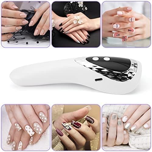 #Mini nagellampa UV LED-ljus bärbar, LCD-display#