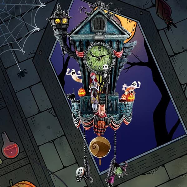 Halloween Ghost Festival Skeleton Clock Pendel Trädgårdsdekor