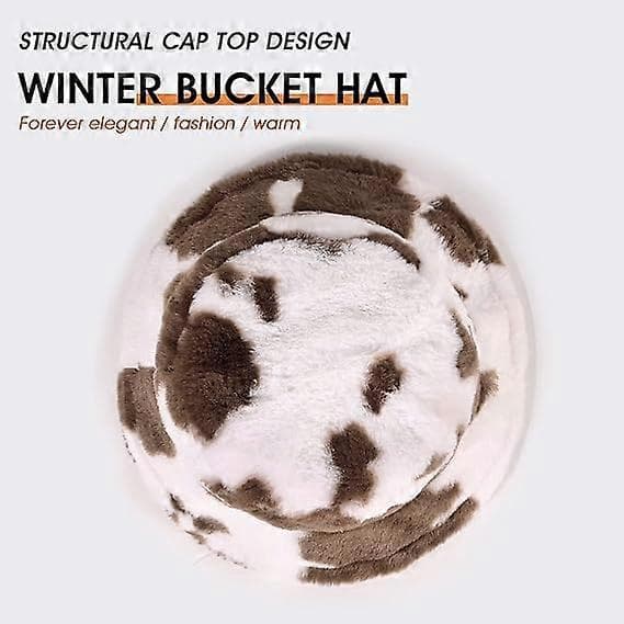 Vinter Faux Fur Spandhat, Fluffy Bløde Varme Hatte, Plys Fiskerhat