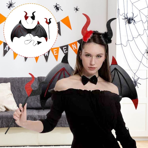 Halloween Koriste Halloween Devil Wings C