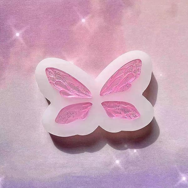 for Butterfly Elf Wings Silikon Epoxyharpiksform DIY Nøkkelring Anheng for Veske D
