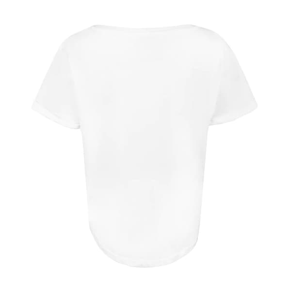 Mulan Blomst T-skjorte dame/dame Hvit/svart White/Black L
